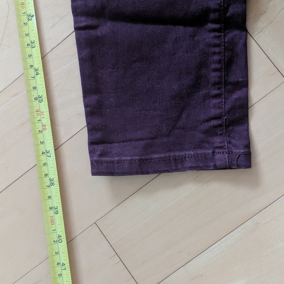 Garage high-waisted jeggings size 11 burgundy - Picture 6 of 8